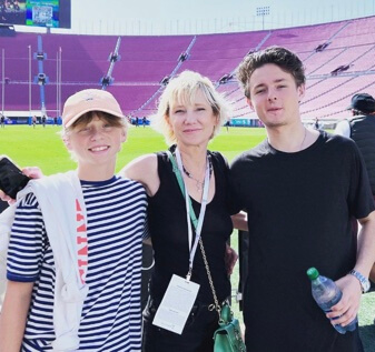 Anne Heche with her sons.